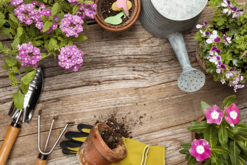 Healthy planting beds designed by Nags Head gardeners